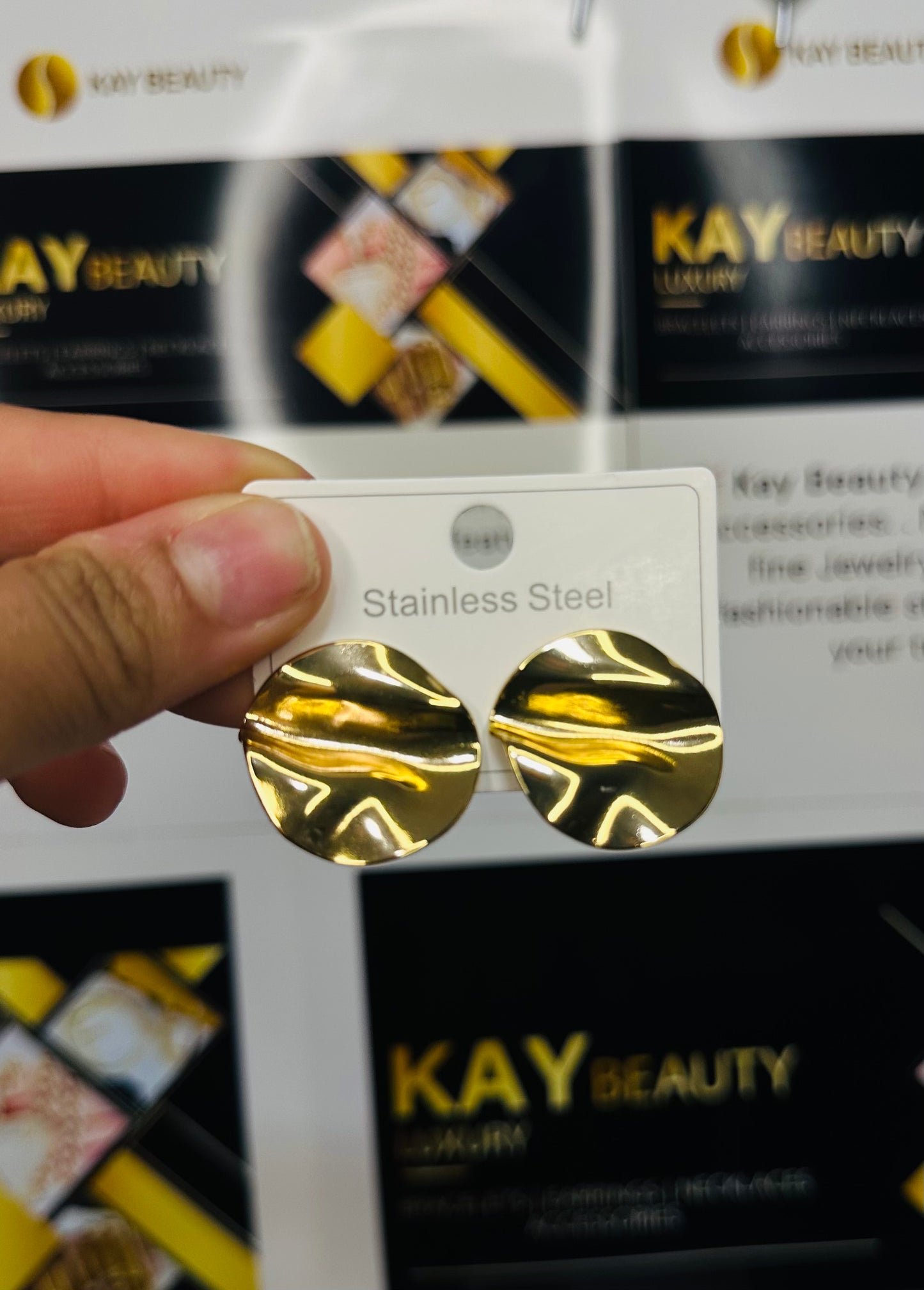 Round Stud Punk Earrings