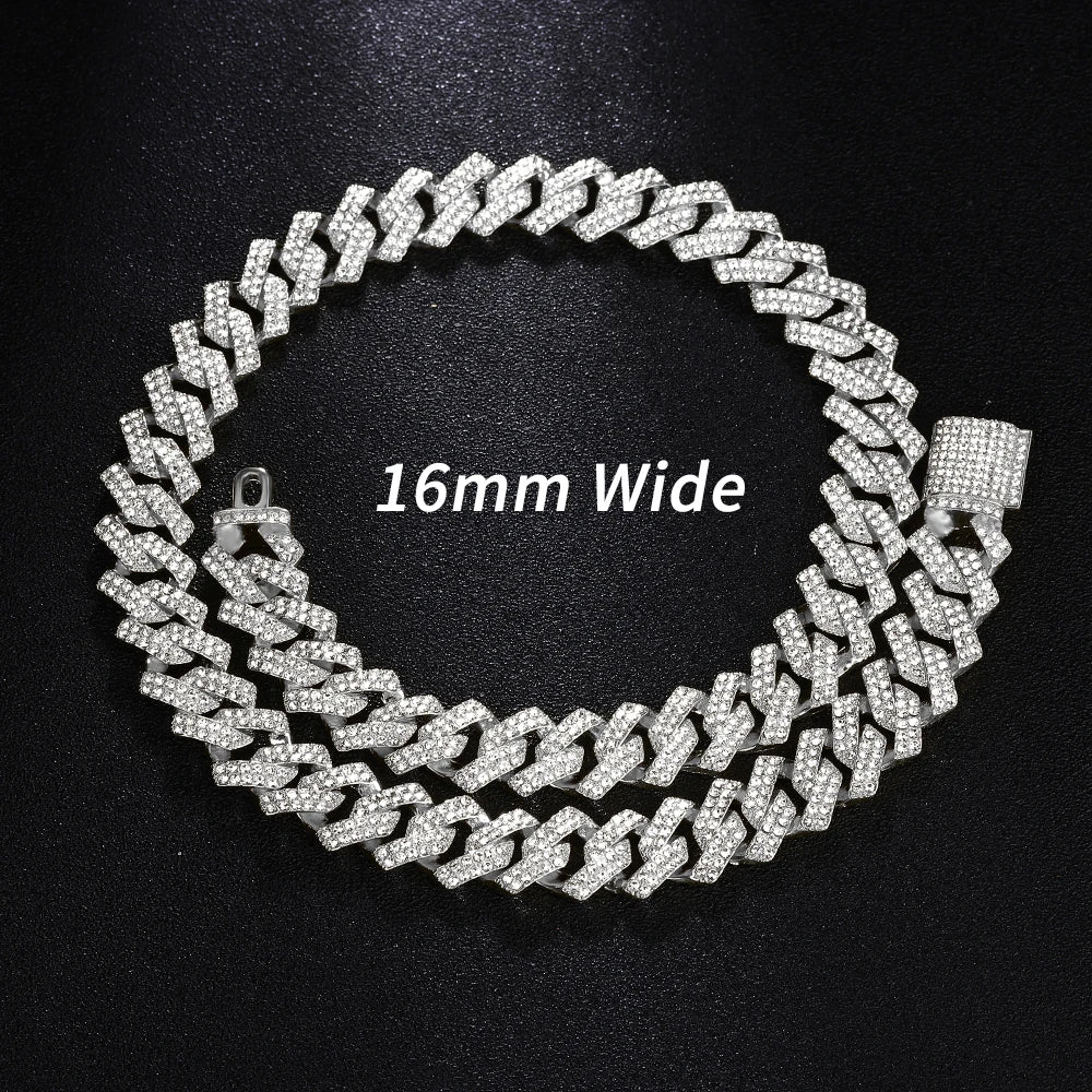 Cuban Chain Necklace Set for Men