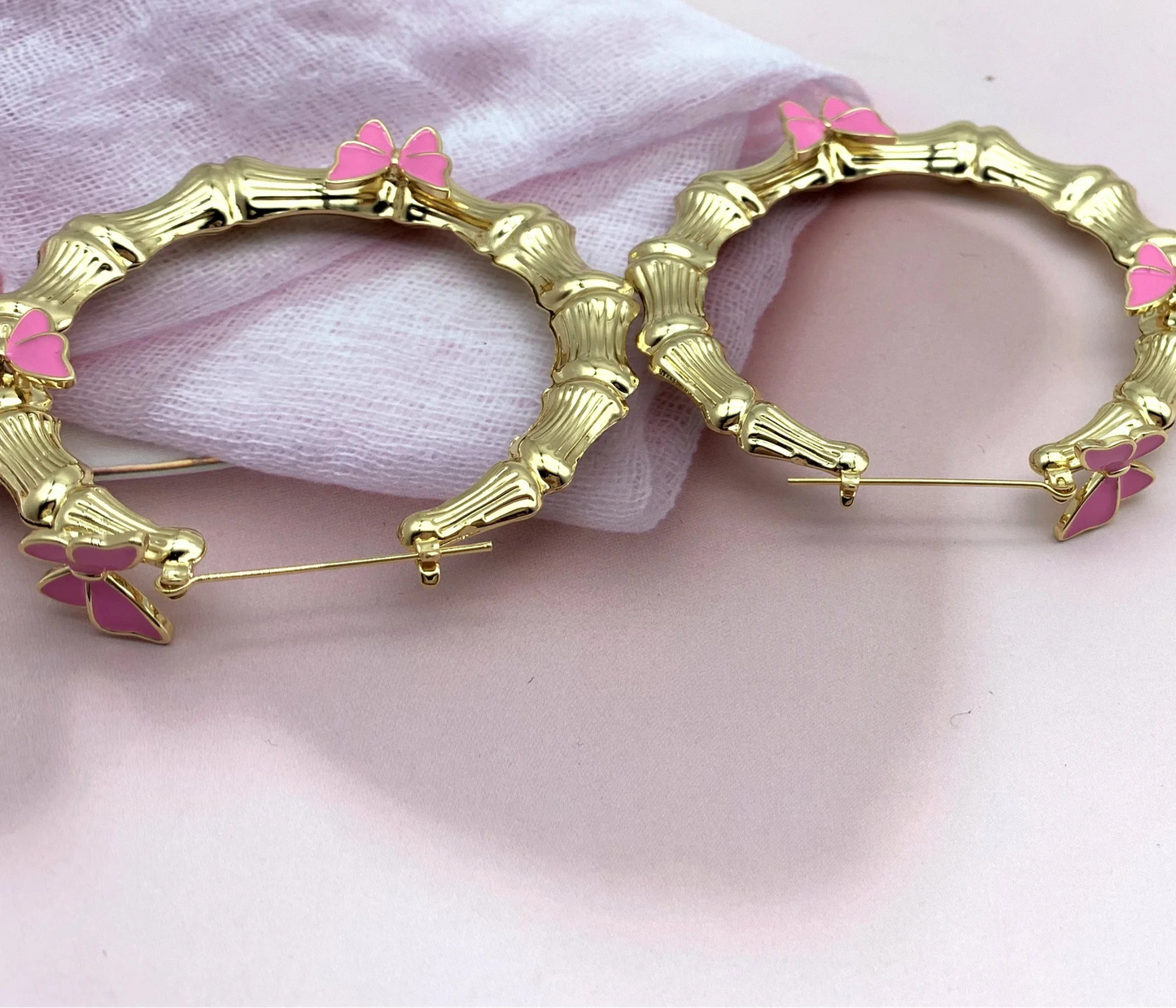 Pink Butterflys Earrings