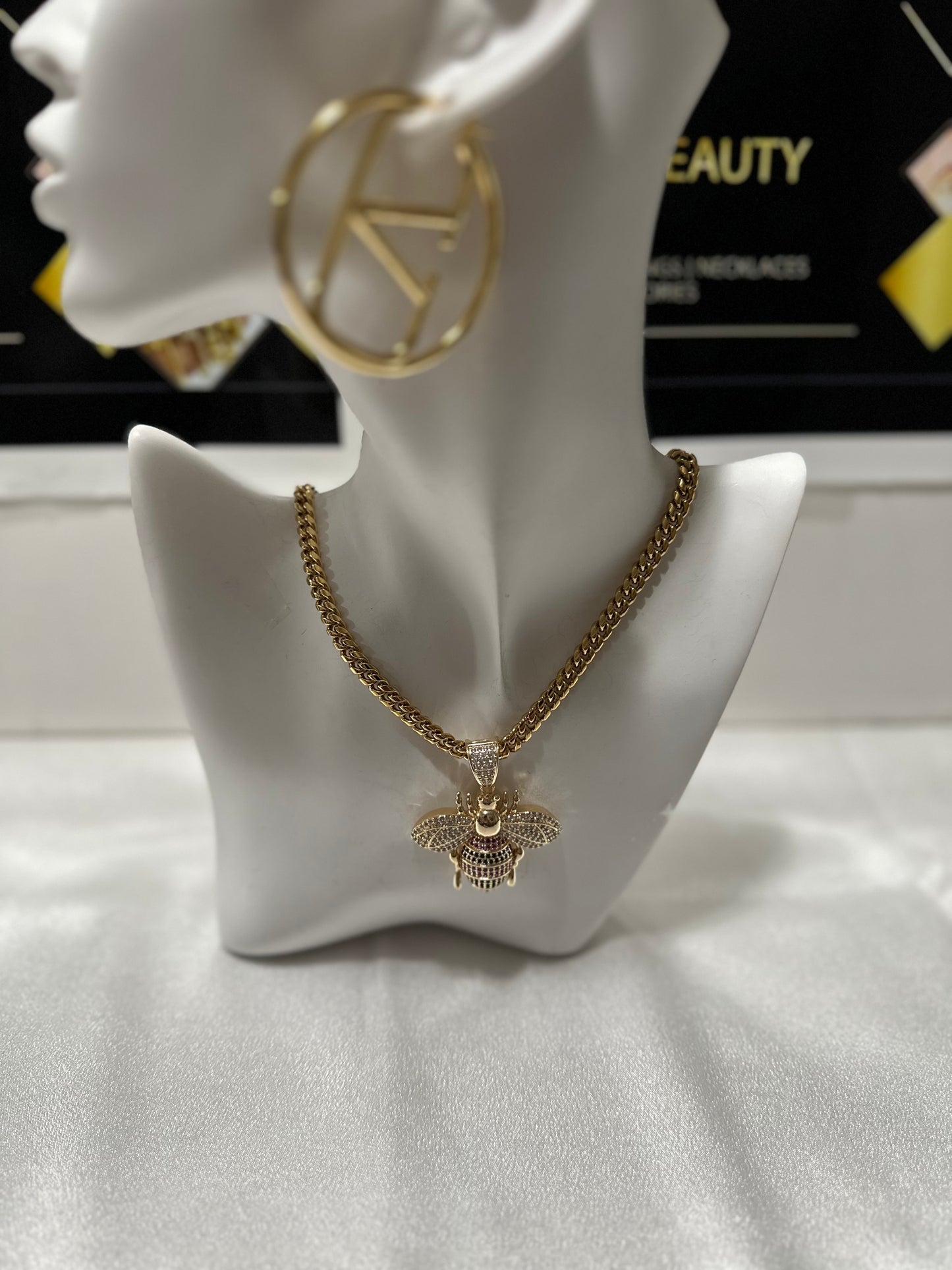 Bee Pendant Necklace