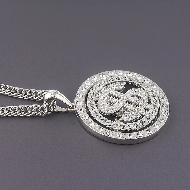 US Dollar Money Sign Pendant Necklace