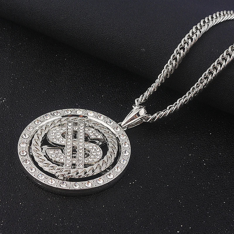 US Dollar Money Sign Pendant Necklace
