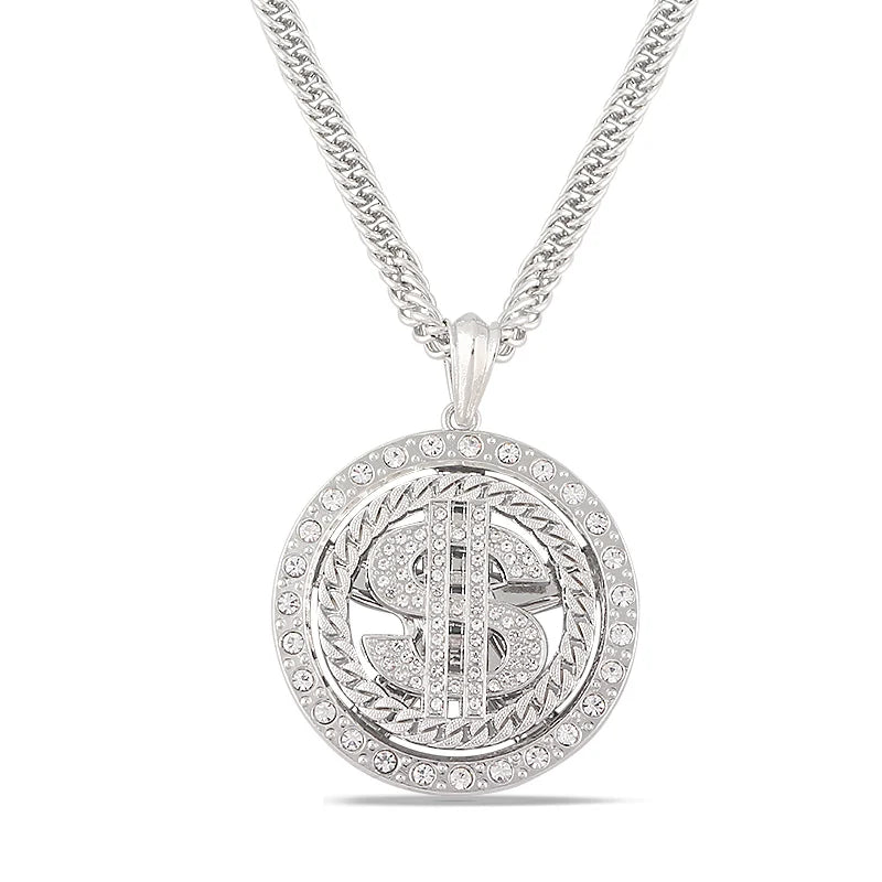 US Dollar Money Sign Pendant Necklace