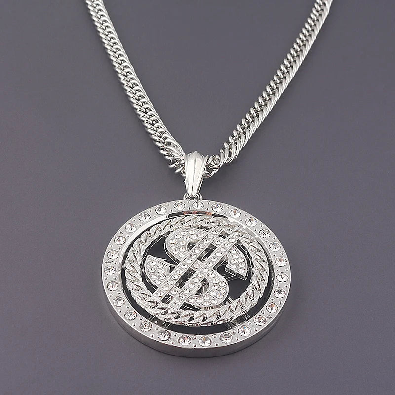 US Dollar Money Sign Pendant Necklace