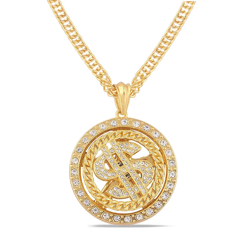 US Dollar Money Sign Pendant Necklace