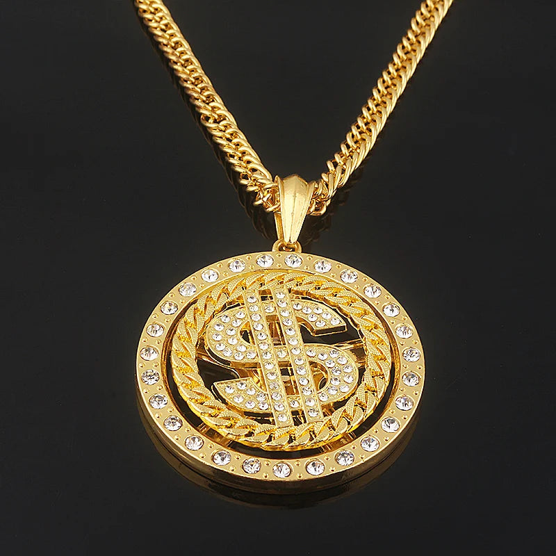 US Dollar Money Sign Pendant Necklace