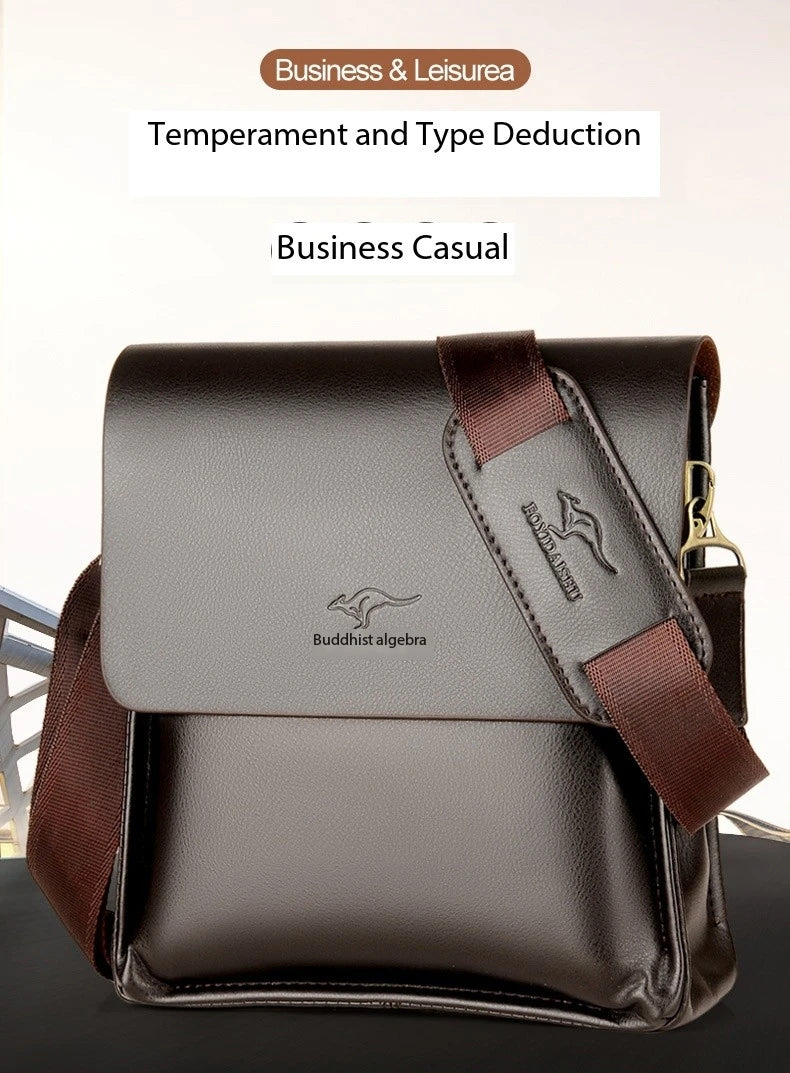 Luxury Leather Messenger Bag