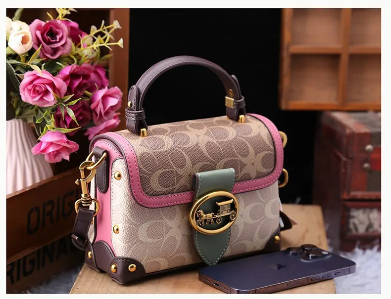 High-end carriage crossbody bag