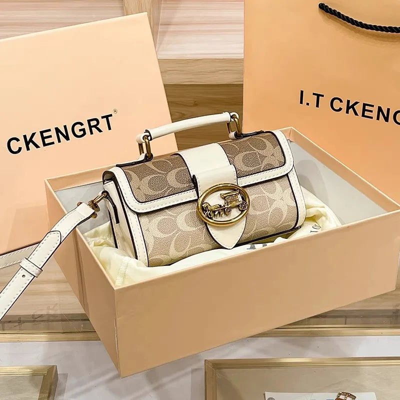 High-end carriage crossbody bag