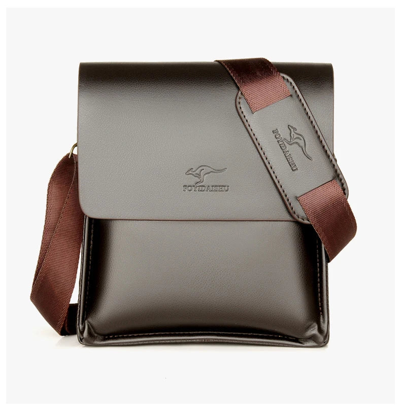 Luxury Leather Messenger Bag