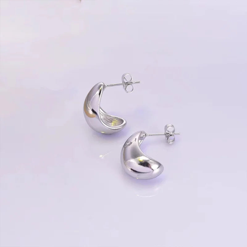 Water Drop Bean Earrings,