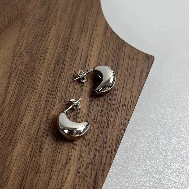 Water Drop Bean Earrings,