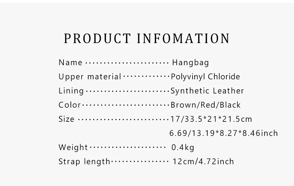 Classic Fashion Basket Bag