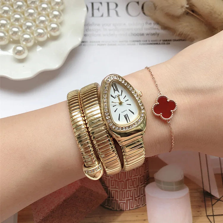 Women Quartz Watch Bracelet Stainless Steel