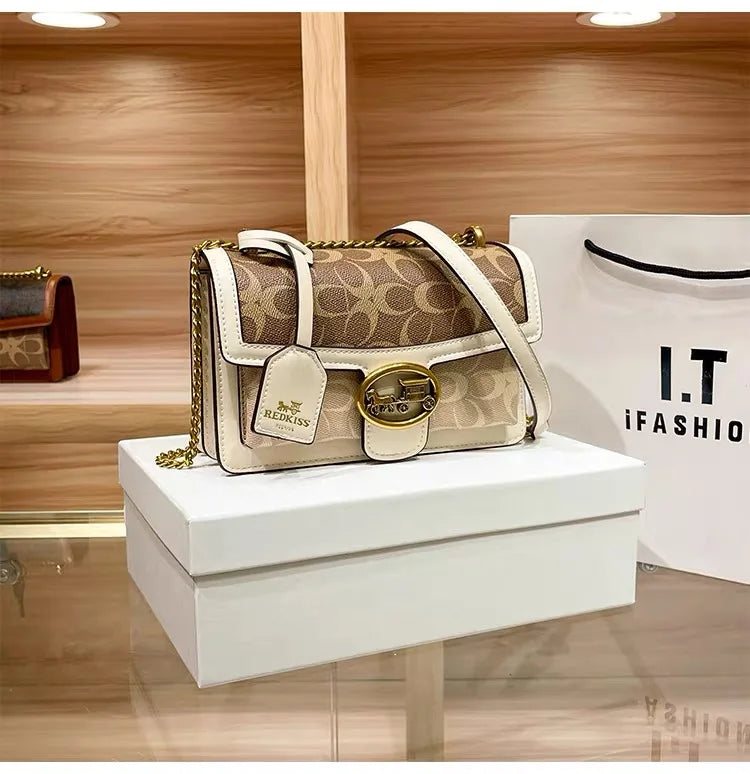 High-end carriage crossbody bag