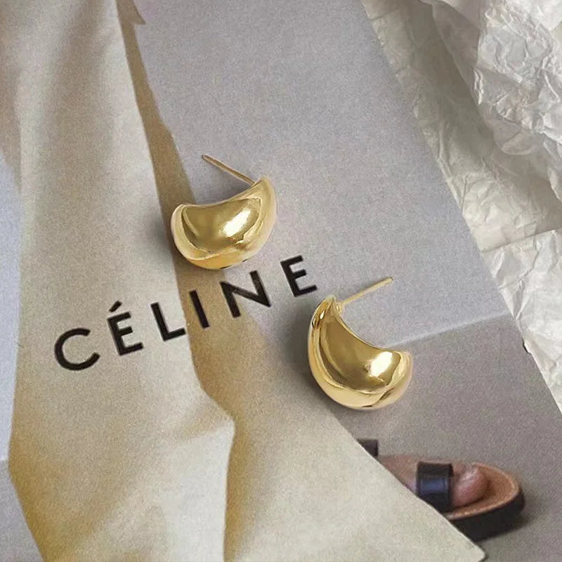 Water Drop Bean Earrings,