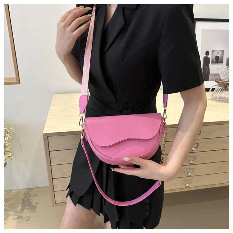 Fashion Double Straps Shoulder Bag