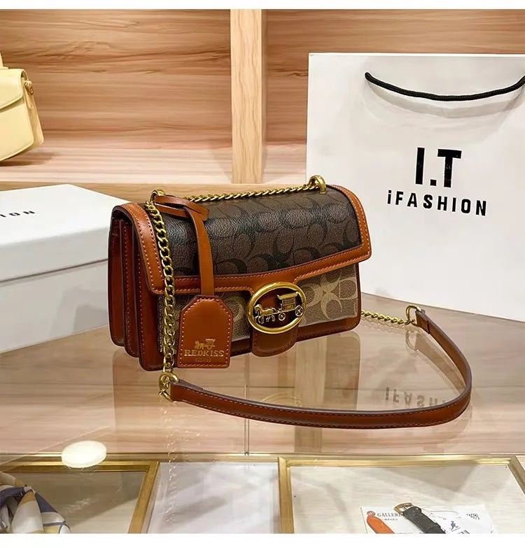 High-end carriage crossbody bag