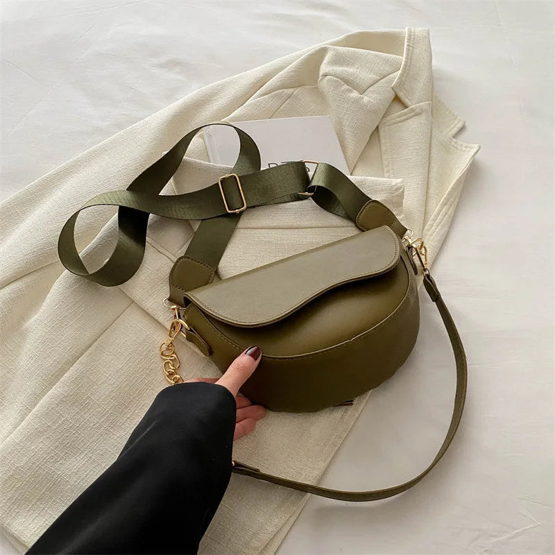Fashion Double Straps Shoulder Bag