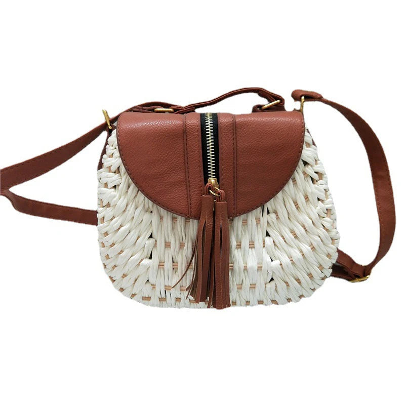 Small Fresh Crossbody Straw Bag