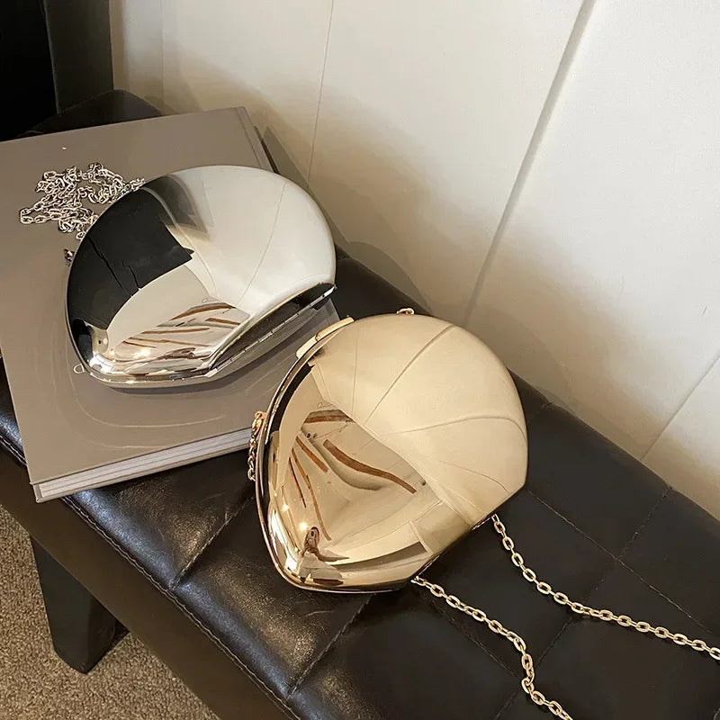 Acrylic Shell Shape Clutch Bag
