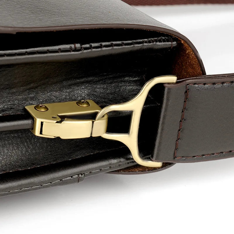 Luxury Leather Messenger Bag