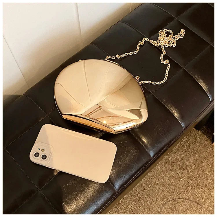 Acrylic Shell Shape Clutch Bag