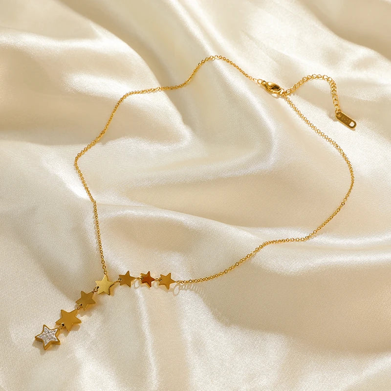 316L Stainless Steel Ball Beads Pendant Necklace