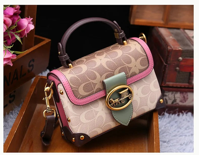 High-end carriage crossbody bag