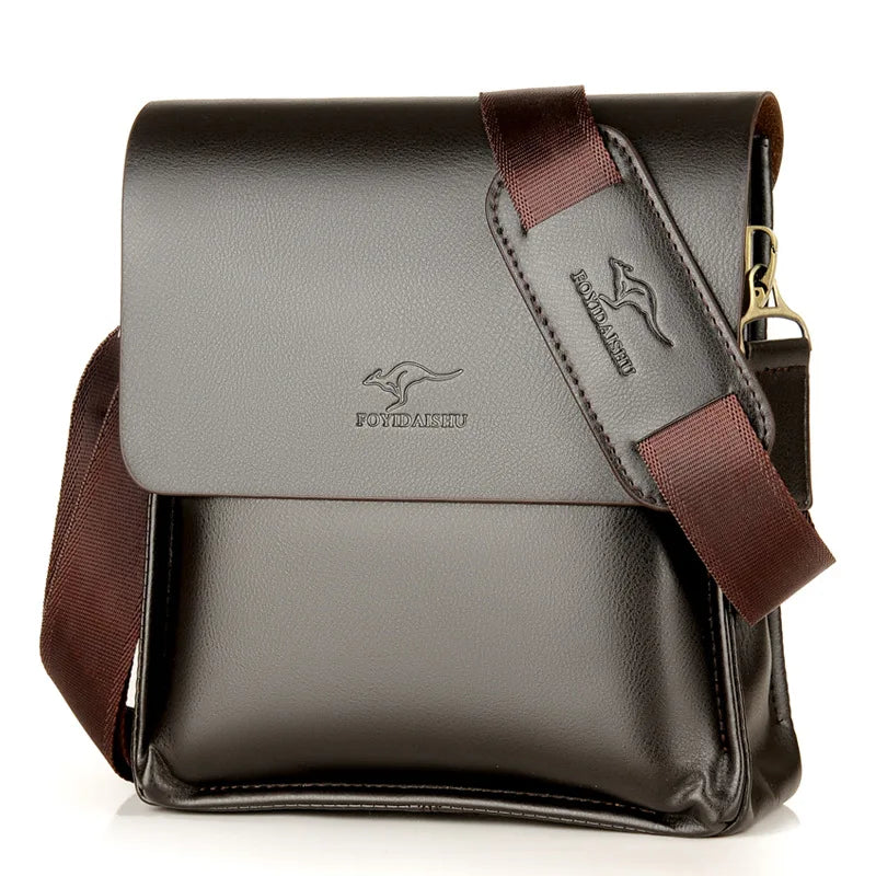 Luxury Leather Messenger Bag