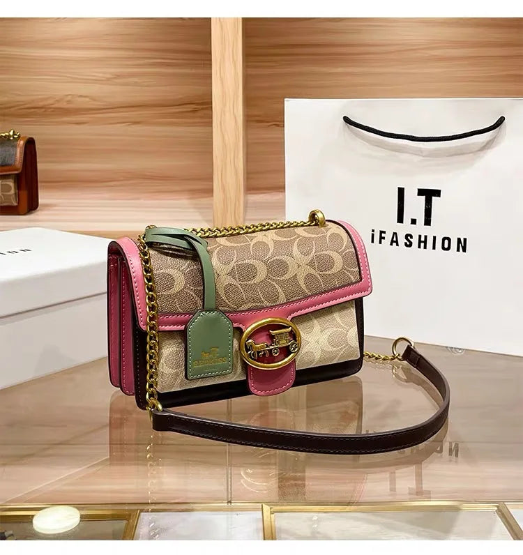 High-end carriage crossbody bag