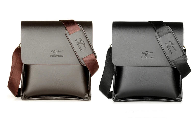 Luxury Leather Messenger Bag