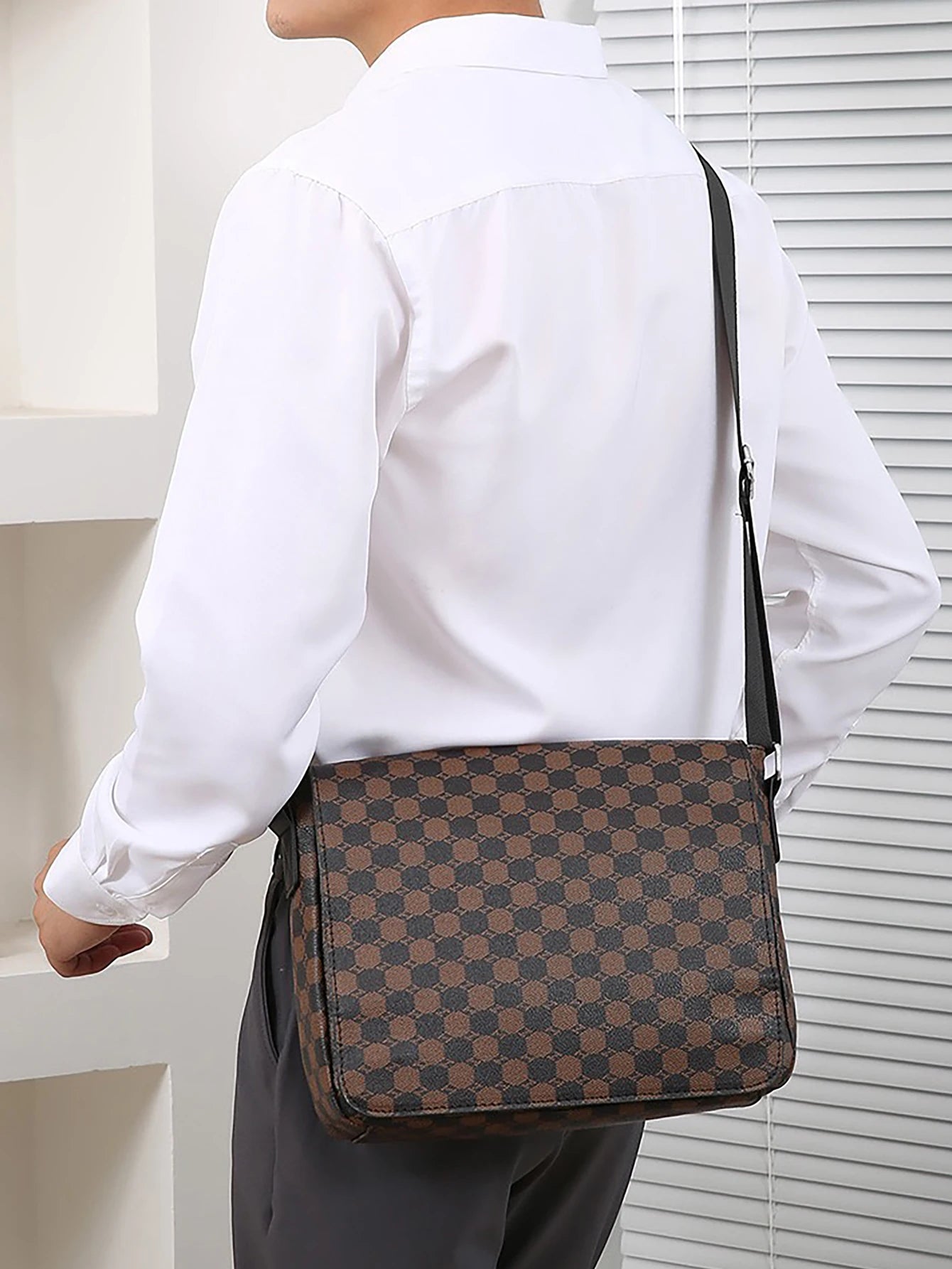 Men's Flap Shoulder Bag