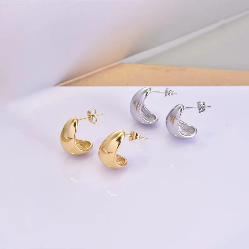 Water Drop Bean Earrings,