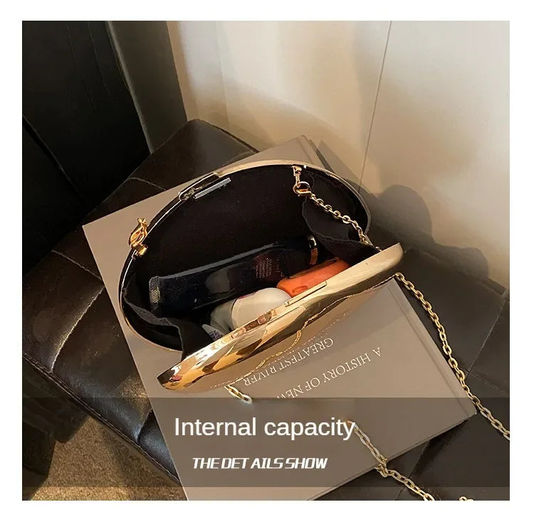 Acrylic Shell Shape Clutch Bag