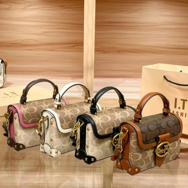 High-end carriage crossbody bag