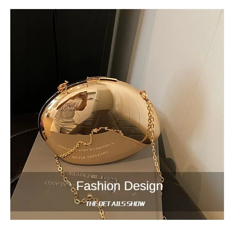 Acrylic Shell Shape Clutch Bag
