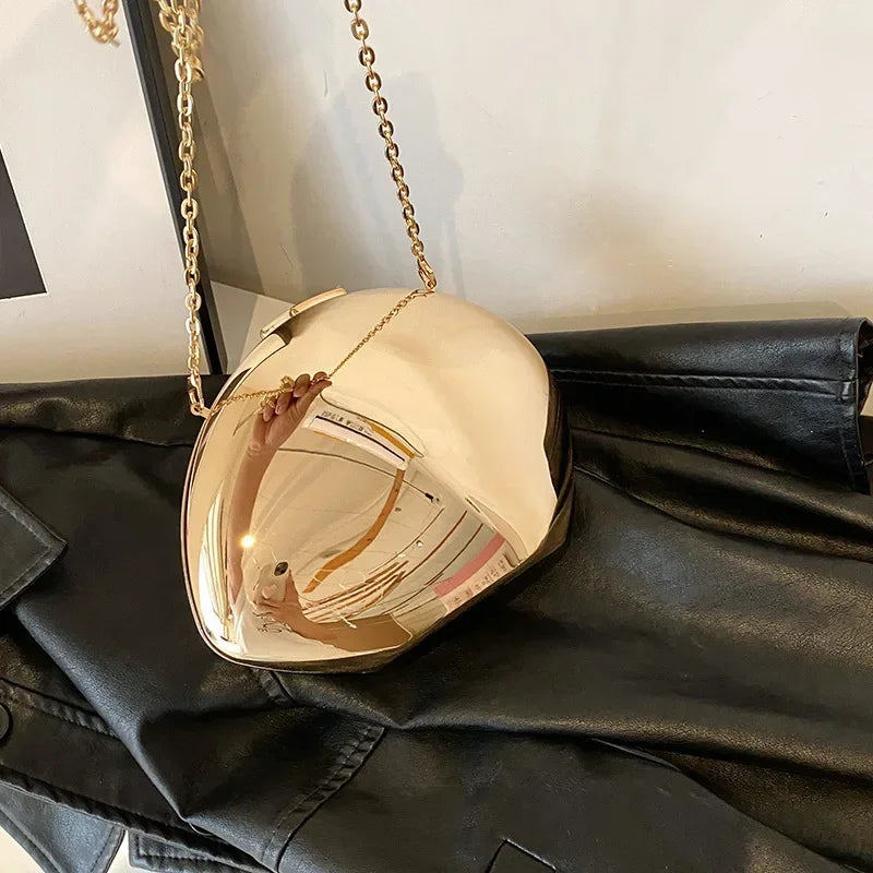 Acrylic Shell Shape Clutch Bag
