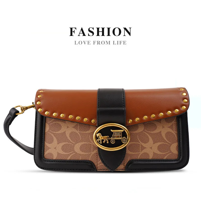 High-end carriage crossbody bag