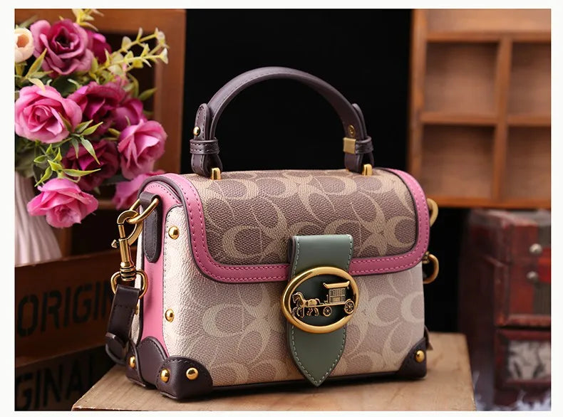 High-end carriage crossbody bag