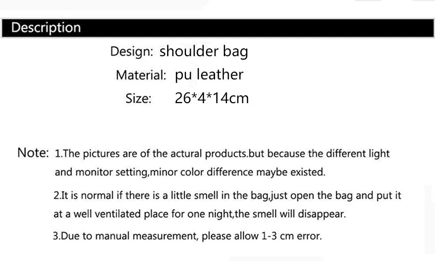 High Quality Soft PU Leather Handbag