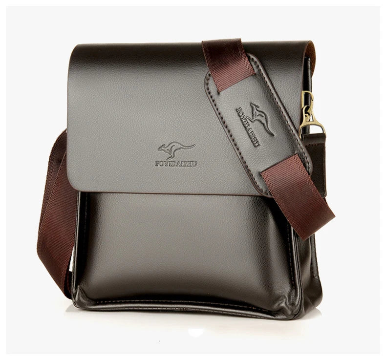 Luxury Leather Messenger Bag