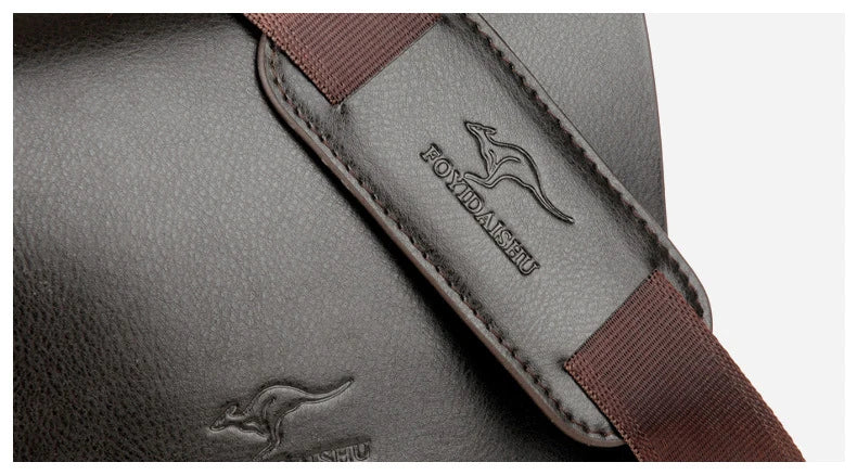 Luxury Leather Messenger Bag