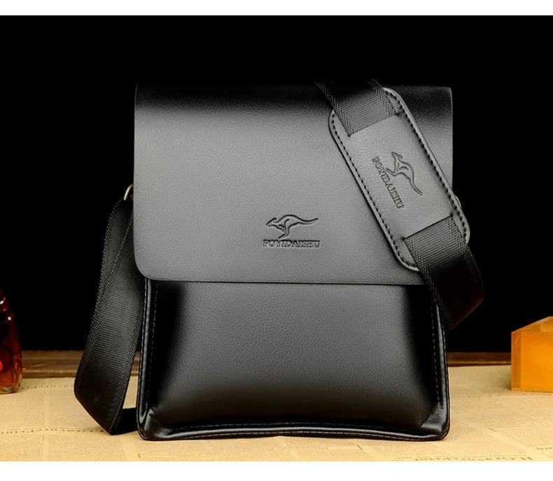 Luxury Leather Messenger Bag