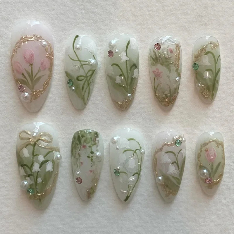 24pcs Sweet Press On Nails