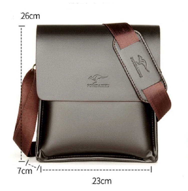Luxury Leather Messenger Bag