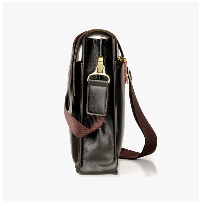 Luxury Leather Messenger Bag