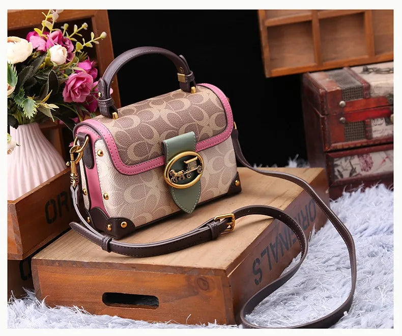 High-end carriage crossbody bag
