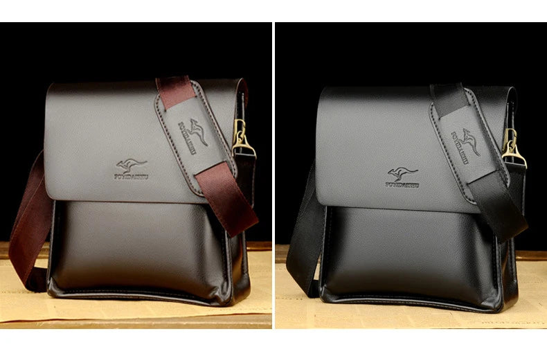 Luxury Leather Messenger Bag
