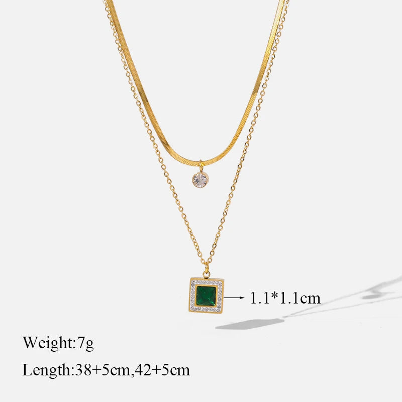 316L Stainless Steel Ball Beads Pendant Necklace